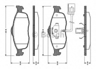 Комплект тормозных колодок BOSCH 0 986 TB2 241