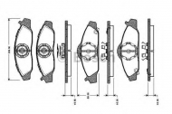 Комплект тормозных колодок BOSCH 0 986 TB2 307