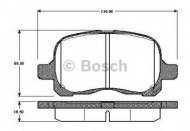 Комплект тормозных колодок BOSCH 0 986 TB2 326