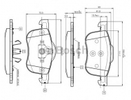 Комплект тормозных колодок BOSCH 0 986 TB2 351