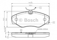Комплект тормозных колодок BOSCH 0 986 TB2 402