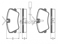 Комплект тормозных колодок BOSCH 0 986 TB2 586