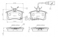 Комплект тормозных колодок BOSCH 0 986 TB2 592