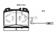 Комплект тормозных колодок BOSCH 0 986 TB2 663