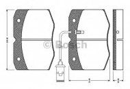 Комплект тормозных колодок BOSCH 0 986 TB2 695