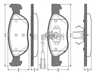 Комплект тормозных колодок BOSCH 0 986 TB2 730