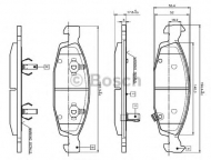 Комплект тормозных колодок BOSCH 0 986 TB2 801