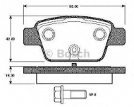 Комплект тормозных колодок BOSCH 0 986 TB2 837