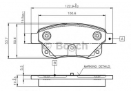 Комплект тормозных колодок BOSCH 0 986 TB2 983