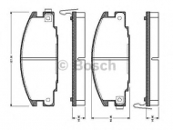 Комплект тормозных колодок BOSCH 0 986 TB2 011