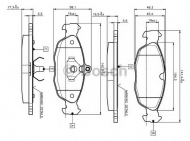 Комплект тормозных колодок BOSCH 0 986 TB2 021