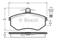 Комплект тормозных колодок BOSCH 0 986 TB2 071