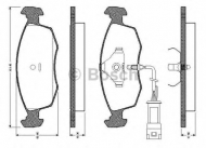 Комплект тормозных колодок BOSCH 0 986 TB2 092