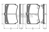 Комплект тормозных колодок BOSCH 0 986 TB2 107