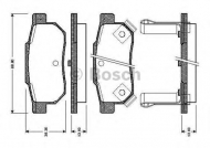 Комплект тормозных колодок BOSCH 0 986 TB2 120