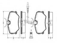 Комплект тормозных колодок BOSCH 0 986 TB2 135