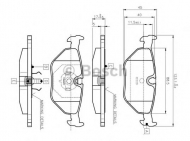 Комплект тормозных колодок BOSCH 0 986 TB2 143