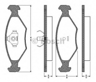Комплект тормозных колодок BOSCH 0 986 TB2 155