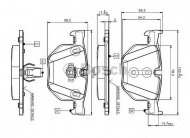 Комплект тормозных колодок BOSCH 0 986 TB2 207