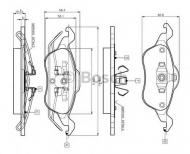 Комплект тормозных колодок BOSCH 0 986 TB2 338