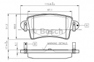 Комплект тормозных колодок BOSCH 0 986 TB2 401