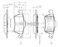 Комплект тормозных колодок BOSCH 0 986 TB2 410