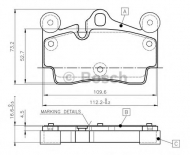 Комплект тормозных колодок BOSCH 0 986 TB2 456