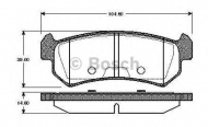 Комплект тормозных колодок BOSCH 0 986 TB2 465