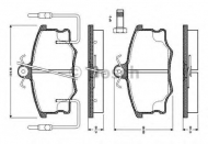 Комплект тормозных колодок BOSCH 0 986 TB2 524