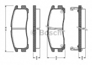 Комплект тормозных колодок BOSCH 0 986 TB2 615