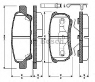 Комплект тормозных колодок BOSCH 0 986 TB2 866