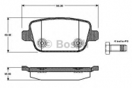 Комплект тормозных колодок BOSCH 0 986 TB2 984