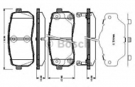 Комплект тормозных колодок BOSCH 0 986 TB3 012