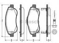 Комплект тормозных колодок BOSCH 0 986 TB3 013