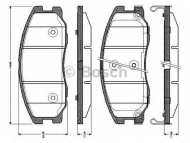Комплект тормозных колодок BOSCH 0 986 TB3 017