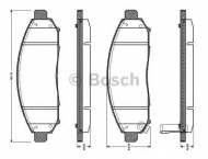 Комплект тормозных колодок BOSCH 0 986 TB3 054