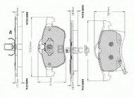 Комплект тормозных колодок BOSCH F 03A 150 012