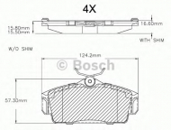 Комплект тормозных колодок BOSCH F 03A 150 017