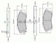 Комплект тормозных колодок BOSCH F 03B 150 016