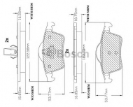 Комплект тормозных колодок BOSCH F 03B 150 066