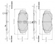 Комплект тормозных колодок BOSCH F 03B 150 103