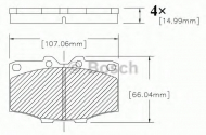 Комплект тормозных колодок BOSCH F 03B 150 207