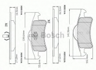 Комплект тормозных колодок BOSCH F 03B 150 289