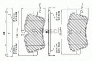 Комплект тормозных колодок BOSCH F 03B 150 306