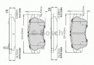 Комплект тормозных колодок BOSCH F 03B 150 371