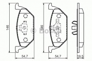 Комплект тормозных колодок BOSCH 0 986 494 505