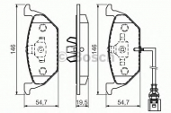 Комплект тормозных колодок BOSCH 0 986 494 525