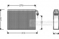 Испаритель VAN WEZEL 0100V021