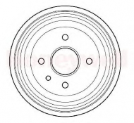 Тормозный барабан BENDIX 329201B