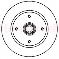 Тормозной диск BENDIX 561057B